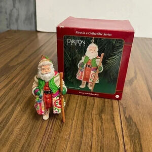 Carlton Cards Heirloom Collection Santa’s Holiday Best Christmas Ornament 1999